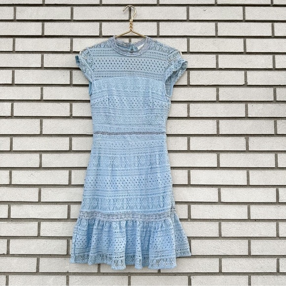 NWT Foxiedox Ellie Fit & Flare Dress Light Celestial Blue - Picture 2 of 10